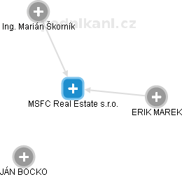 MSFC Real Estate s.r.o. - náhled vizuálního zobrazení vztahů obchodního rejstříku
