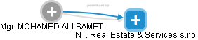INT. Real Estate & Services s.r.o. - náhled vizuálního zobrazení vztahů obchodního rejstříku