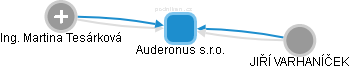 Auderonus s.r.o. - náhled vizuálního zobrazení vztahů obchodního rejstříku