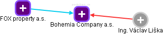 Bohemia Company a.s. - náhled vizuálního zobrazení vztahů obchodního rejstříku