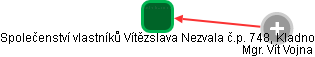 Společenství vlastníků Vítězslava Nezvala č.p. 748, Kladno - náhled vizuálního zobrazení vztahů obchodního rejstříku