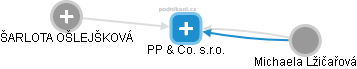 PP & Co. s.r.o. - náhled vizuálního zobrazení vztahů obchodního rejstříku