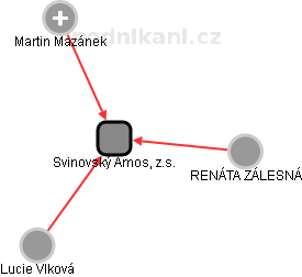 Svinovský Ámos, z.s. - náhled vizuálního zobrazení vztahů obchodního rejstříku
