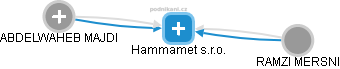 Hammamet s.r.o. - náhled vizuálního zobrazení vztahů obchodního rejstříku