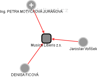 Musica Liberis z.s. - náhled vizuálního zobrazení vztahů obchodního rejstříku