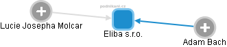 Eliba s.r.o. - náhled vizuálního zobrazení vztahů obchodního rejstříku