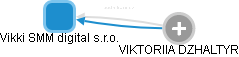 Vikki SMM digital s.r.o. - náhled vizuálního zobrazení vztahů obchodního rejstříku