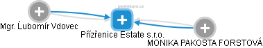 Přízřenice Estate s.r.o. - náhled vizuálního zobrazení vztahů obchodního rejstříku