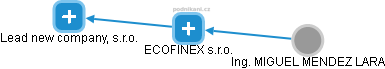 ECOFINEX s.r.o. - náhled vizuálního zobrazení vztahů obchodního rejstříku