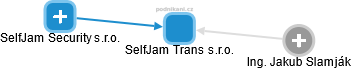 SelfJam Trans s.r.o. - náhled vizuálního zobrazení vztahů obchodního rejstříku