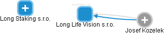 Long Life Vision s.r.o. - náhled vizuálního zobrazení vztahů obchodního rejstříku