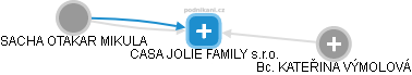 CASA JOLIE FAMILY s.r.o. - náhled vizuálního zobrazení vztahů obchodního rejstříku