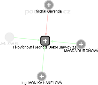 Tělovýchovná jednota Sokol Slavkov, z.s. - náhled vizuálního zobrazení vztahů obchodního rejstříku