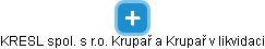 KRESL spol. s r.o. Krupař a Krupař v likvidaci - náhled vizuálního zobrazení vztahů obchodního rejstříku