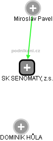 SK SENOMATY, z.s. - náhled vizuálního zobrazení vztahů obchodního rejstříku