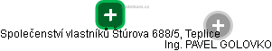 Společenství vlastníků Štúrova 688/5, Teplice - náhled vizuálního zobrazení vztahů obchodního rejstříku