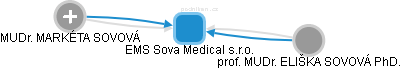 EMS Sova Medical s.r.o. - náhled vizuálního zobrazení vztahů obchodního rejstříku