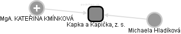 Kapka a Kapička, z. s. - náhled vizuálního zobrazení vztahů obchodního rejstříku