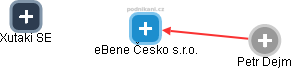 eBene Česko s.r.o. - náhled vizuálního zobrazení vztahů obchodního rejstříku