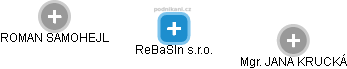 ReBaSIn s.r.o. - náhled vizuálního zobrazení vztahů obchodního rejstříku