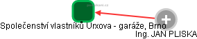 Společenství vlastníků Urxova - garáže, Brno - náhled vizuálního zobrazení vztahů obchodního rejstříku