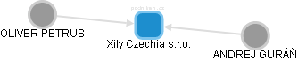 Xily Czechia s.r.o. - náhled vizuálního zobrazení vztahů obchodního rejstříku