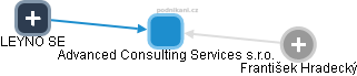 Advanced Consulting Services s.r.o. - náhled vizuálního zobrazení vztahů obchodního rejstříku
