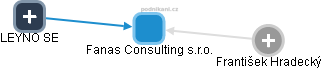 Fanas Consulting s.r.o. - náhled vizuálního zobrazení vztahů obchodního rejstříku