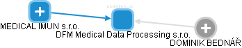 DFM Medical Data Processing s.r.o. - náhled vizuálního zobrazení vztahů obchodního rejstříku