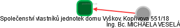 Společenství vlastníků jednotek domu Vyškov, Kopřivova 551/18 - náhled vizuálního zobrazení vztahů obchodního rejstříku