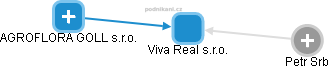 Viva Real s.r.o. - náhled vizuálního zobrazení vztahů obchodního rejstříku