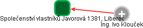 Společenství vlastníků Javorová 1381, Liberec - náhled vizuálního zobrazení vztahů obchodního rejstříku