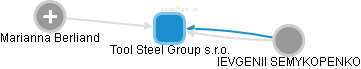 Tool Steel Group s.r.o. - náhled vizuálního zobrazení vztahů obchodního rejstříku