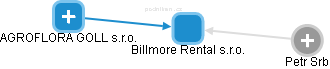 Billmore Rental s.r.o. - náhled vizuálního zobrazení vztahů obchodního rejstříku