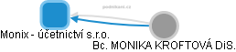 Monix - účetnictví s.r.o. - náhled vizuálního zobrazení vztahů obchodního rejstříku