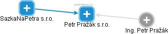 Petr Pražák s.r.o. - náhled vizuálního zobrazení vztahů obchodního rejstříku