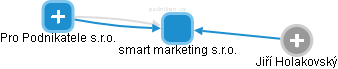 smart marketing s.r.o. - náhled vizuálního zobrazení vztahů obchodního rejstříku