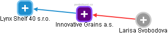 Innovative Grains a.s. - náhled vizuálního zobrazení vztahů obchodního rejstříku