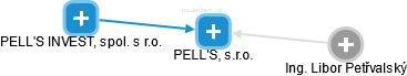 PELL'S, s.r.o. - náhled vizuálního zobrazení vztahů obchodního rejstříku