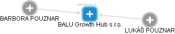 BALU Growth Hub s.r.o. - náhled vizuálního zobrazení vztahů obchodního rejstříku