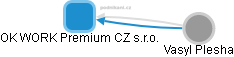 OK WORK Premium CZ s.r.o. - náhled vizuálního zobrazení vztahů obchodního rejstříku