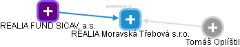 REALIA Moravská Třebová s.r.o. - náhled vizuálního zobrazení vztahů obchodního rejstříku