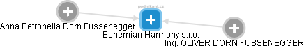 Bohemian Harmony s.r.o. - náhled vizuálního zobrazení vztahů obchodního rejstříku