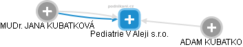 Pediatrie V Aleji s.r.o. - náhled vizuálního zobrazení vztahů obchodního rejstříku