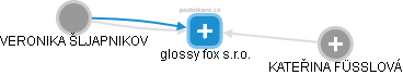 glossy fox s.r.o. - náhled vizuálního zobrazení vztahů obchodního rejstříku