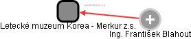 Letecké muzeum Korea - Merkur z.s. - náhled vizuálního zobrazení vztahů obchodního rejstříku