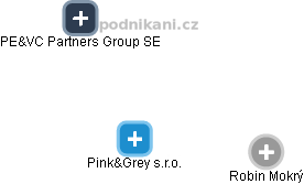 Pink&Grey s.r.o. - náhled vizuálního zobrazení vztahů obchodního rejstříku