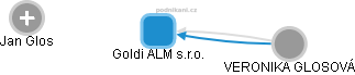Goldi ALM s.r.o. - náhled vizuálního zobrazení vztahů obchodního rejstříku
