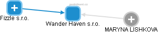 Wander Haven s.r.o. - náhled vizuálního zobrazení vztahů obchodního rejstříku