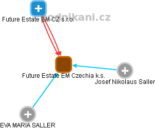 Future Estate EM Czechia k.s. - náhled vizuálního zobrazení vztahů obchodního rejstříku